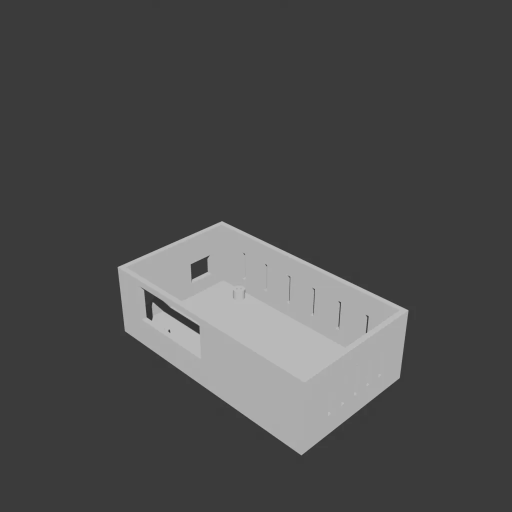 Mega+L298P Case Perspective