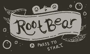 원작 〈Root Bear〉 타이틀 화면 — Playdate
