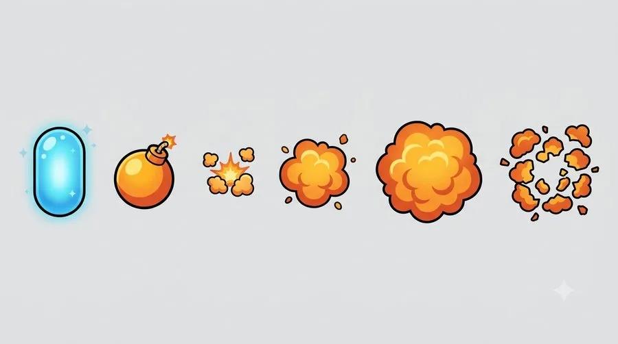 Pickup and explosion sheet