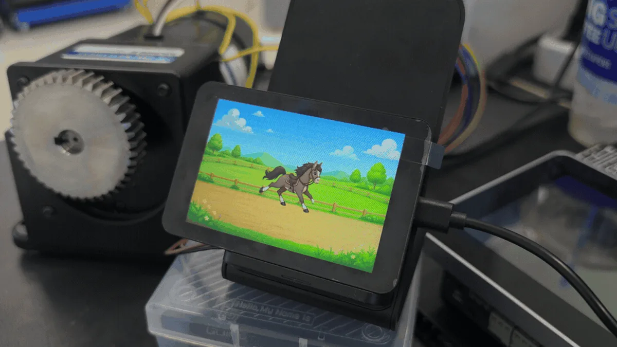 Horse animation running on the RP2350 Touch LCD 3.5