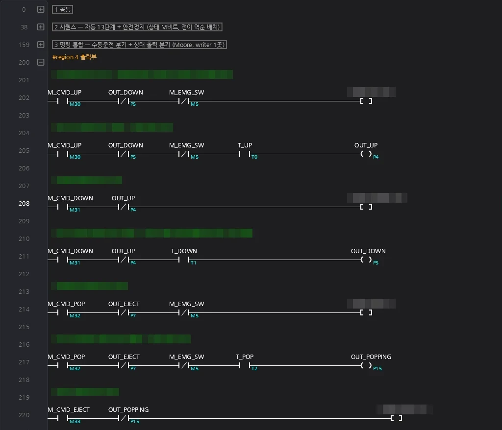 Solenoid interlock rungs in the Senbrino ladder editor