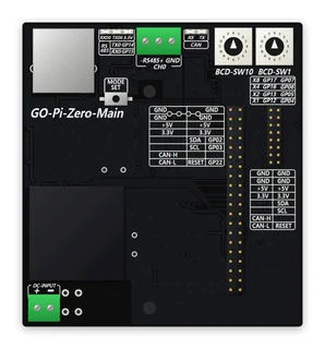GO-Pi-Zero-Main 설계 렌더링