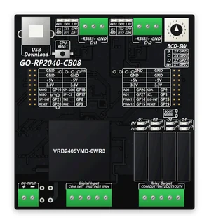 GO-RP2040-CB08 설계 렌더링